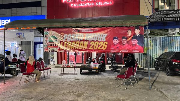 Mudik Lebaran 2026: PDI Perjuangan Kalsel Buka Posko Layanan Gratis