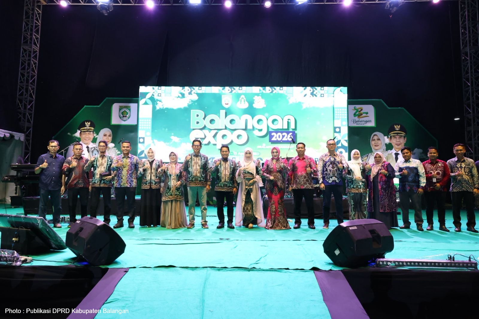 Ketua DPRD Balangan hadiri pembukaan Balangan Expo 2026 di Tugu Maritam. Ajang promosi UMKM dan potensi daerah dalam rangka Hari Jadi ke-23 Balangan.